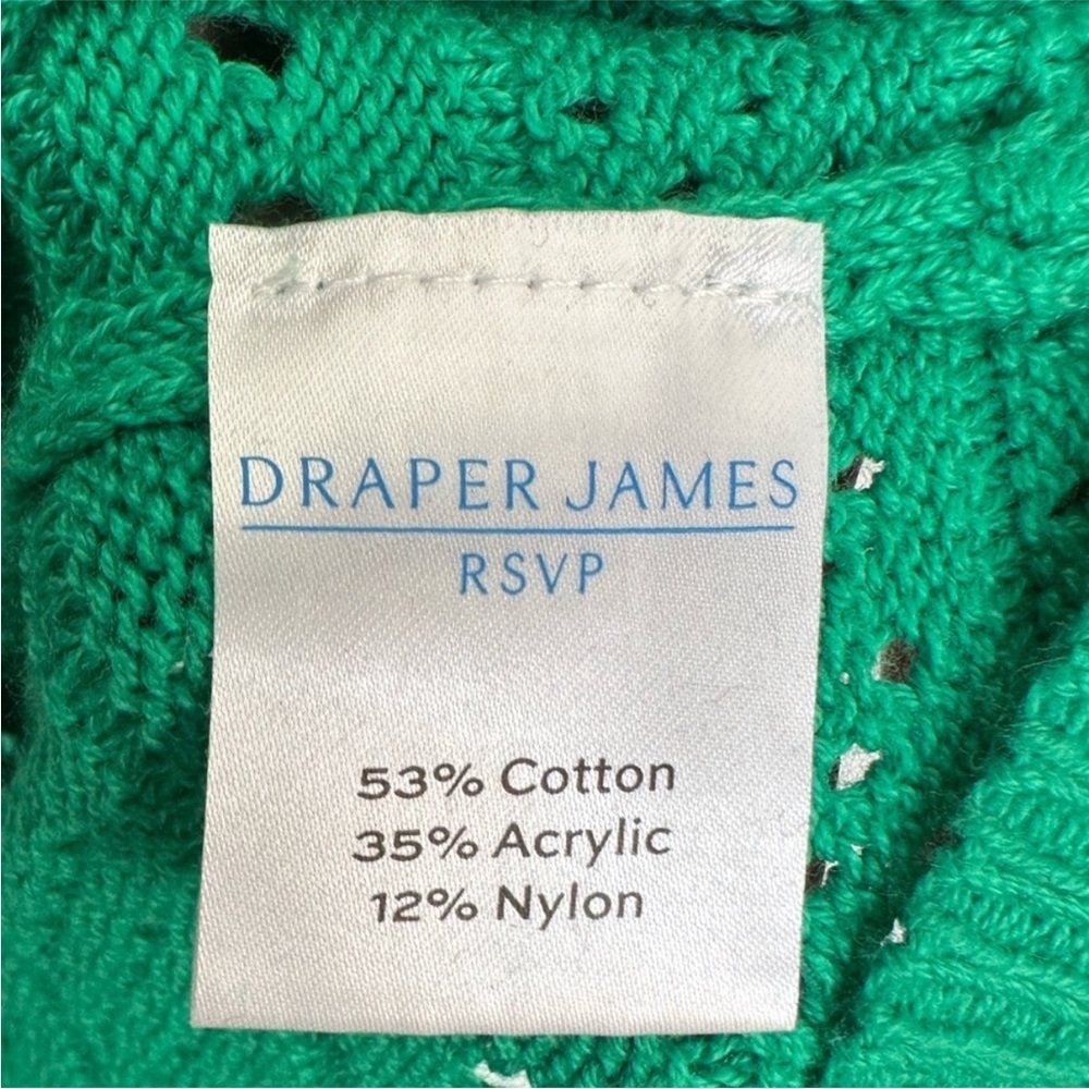 🧡🔥Draper James - Green Pointelle Short Sleeve Sweater - XL - Picture 4 of 4
